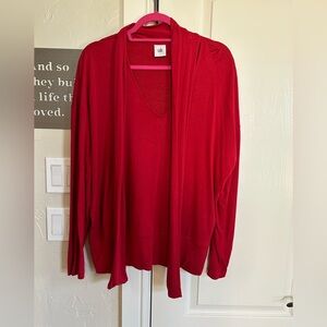 Tess Tee Firebrick Red Tie Bow Neck by cabi